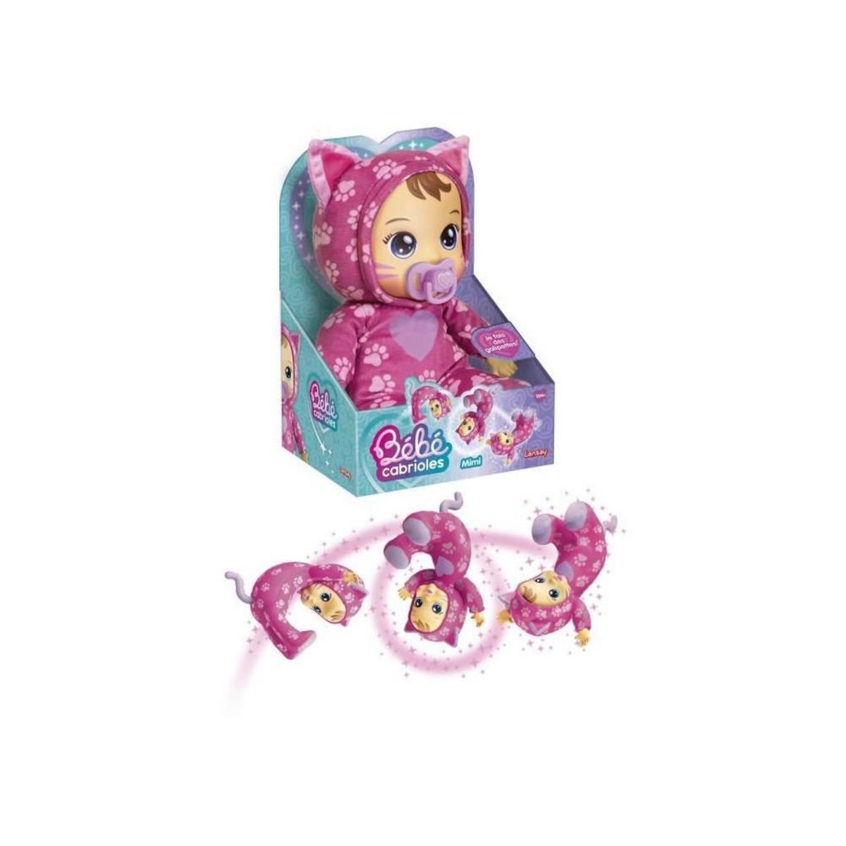 LANSAY Poupon - LANSAY - Mon bébé cabrioles - Mimi le chat - Des 18 mois