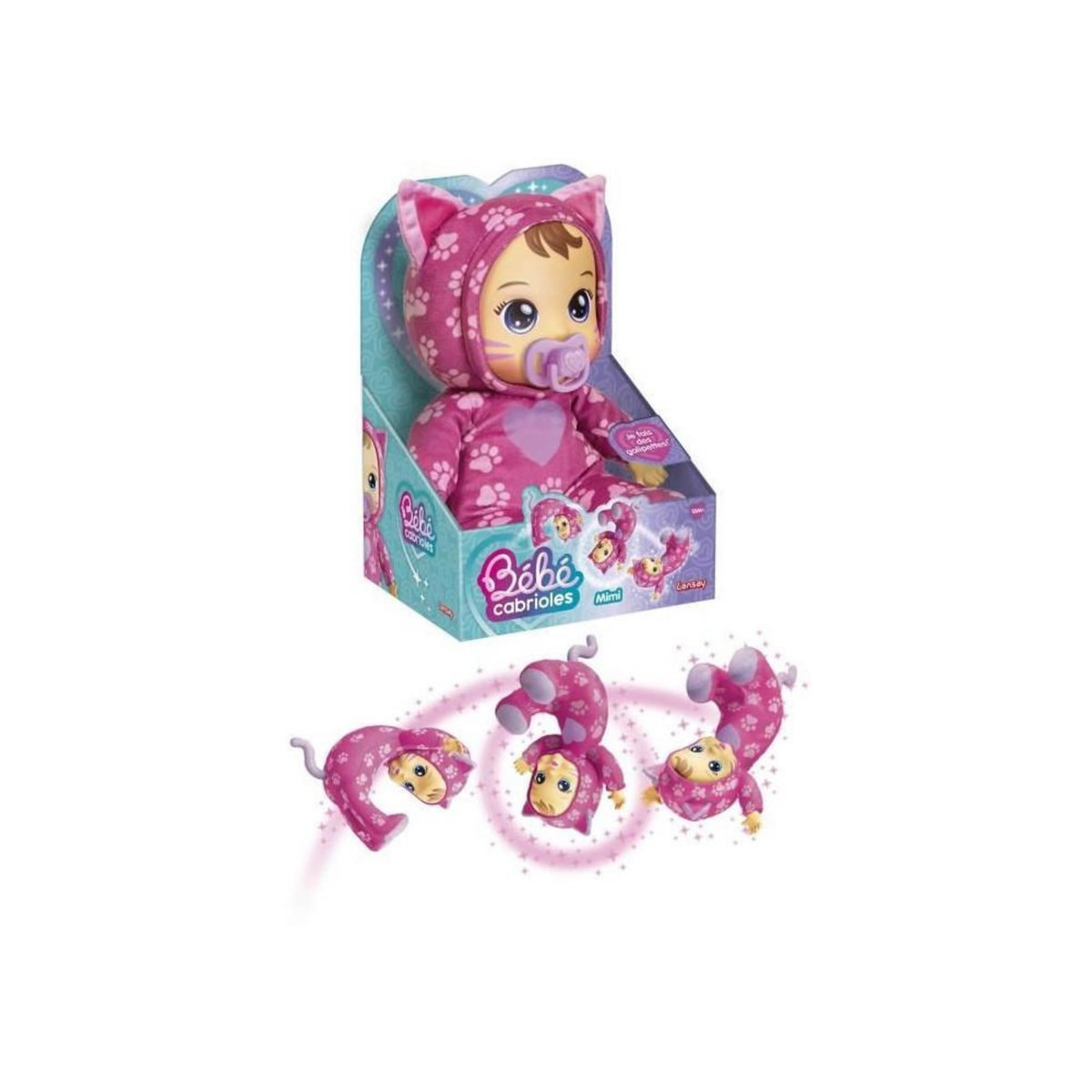 LANSAY Poupon - LANSAY - Mon bébé cabrioles - Mimi le chat - Des 18 mois