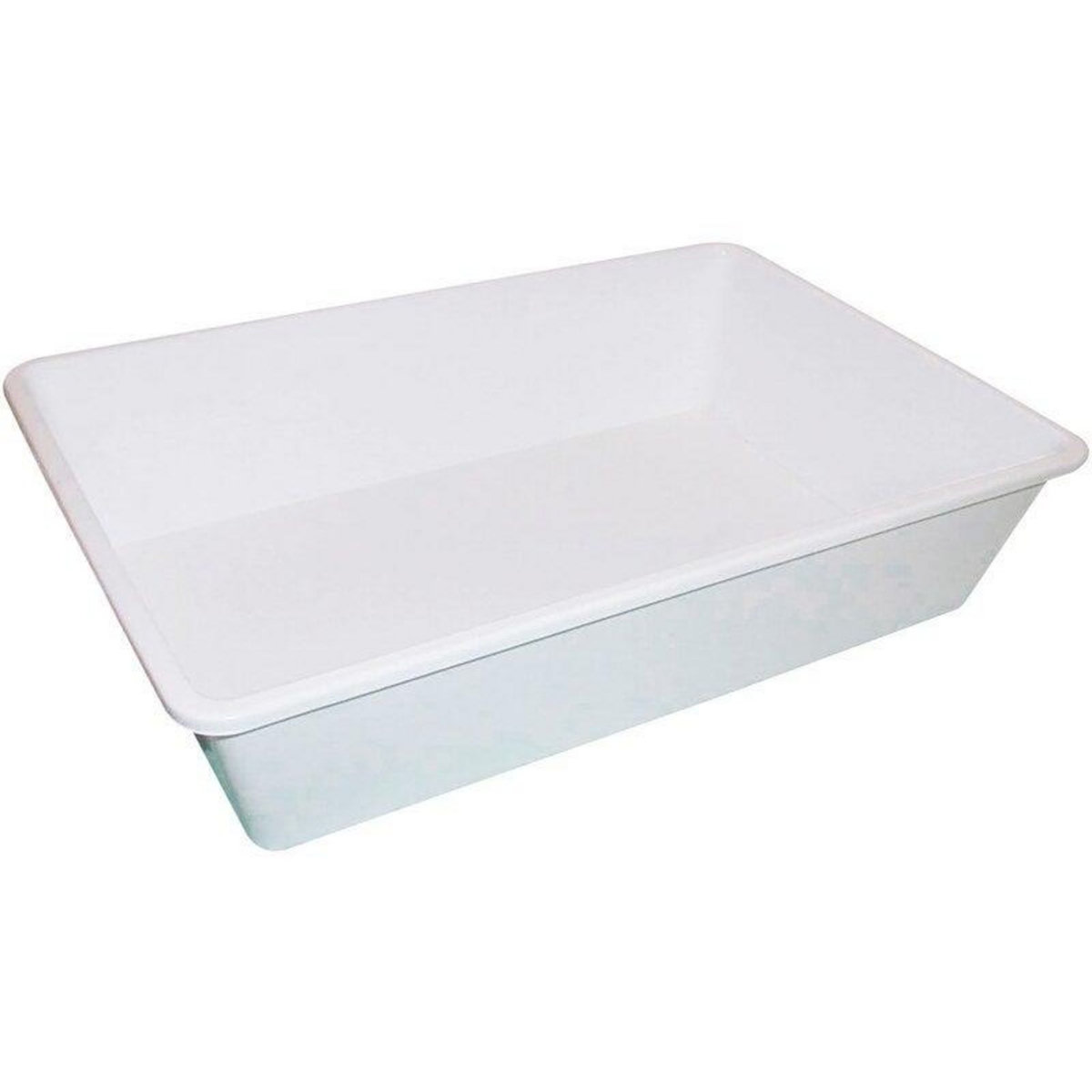 CENTRALE BRICO Bac alimentaire 20L polypropylène blanc 50 x 33,5 x H. 12 cm