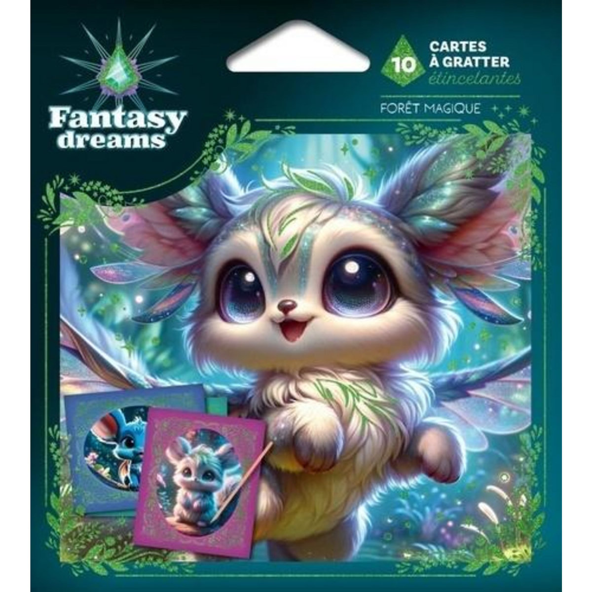 FORET MAGIQUE. AVEC 10 CARTES A GRATTER ET 1 STYLET EN BOIS, Fleurus