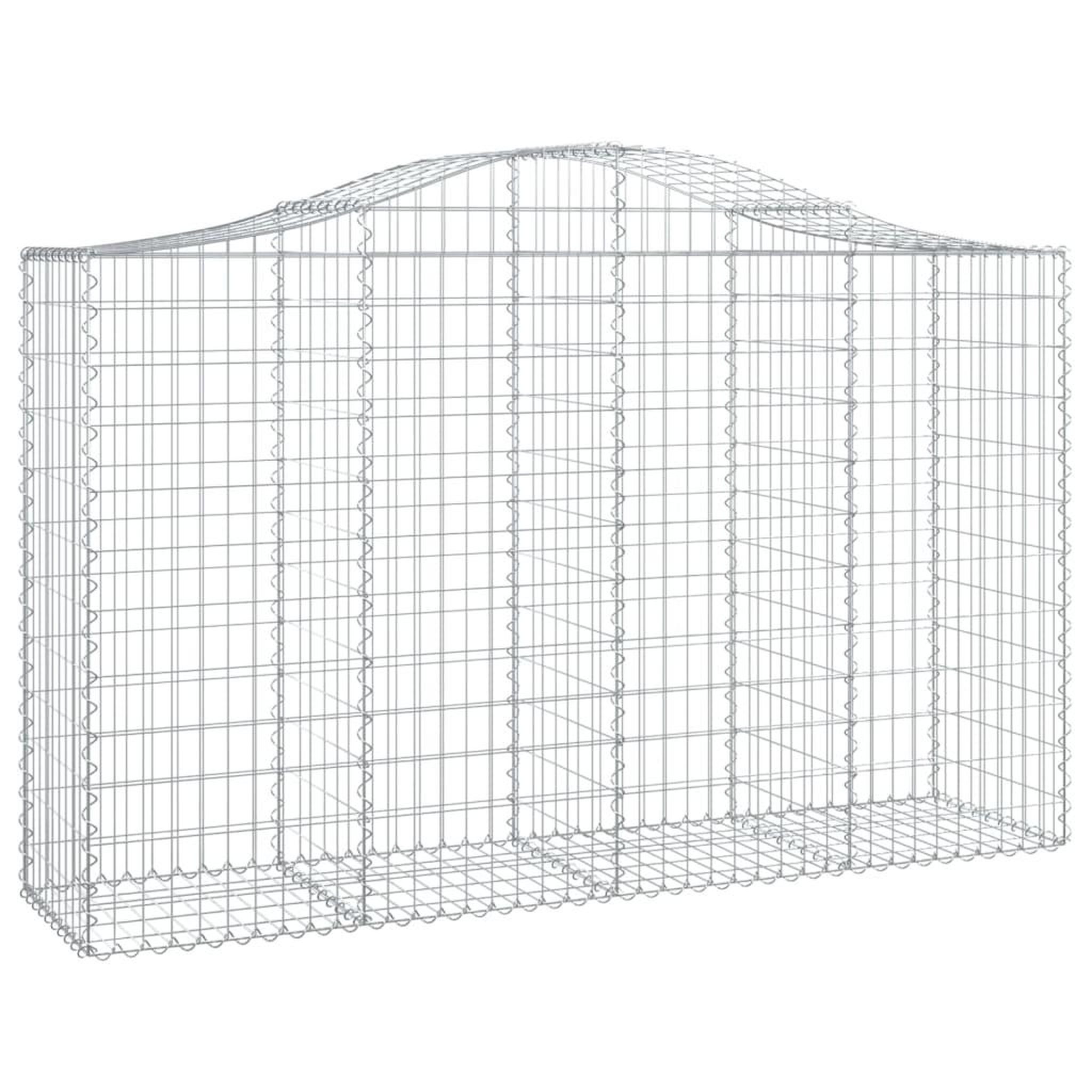 Voir la diapositive 3 : VIDAXL Paniers a gabions arques 40 pcs 200x50x120/140 cm Fer galvanise