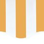Voir la diapositive 5 : VIDAXL Tissu de remplacement pour auvent Jaune et blanc 6x3,5 m