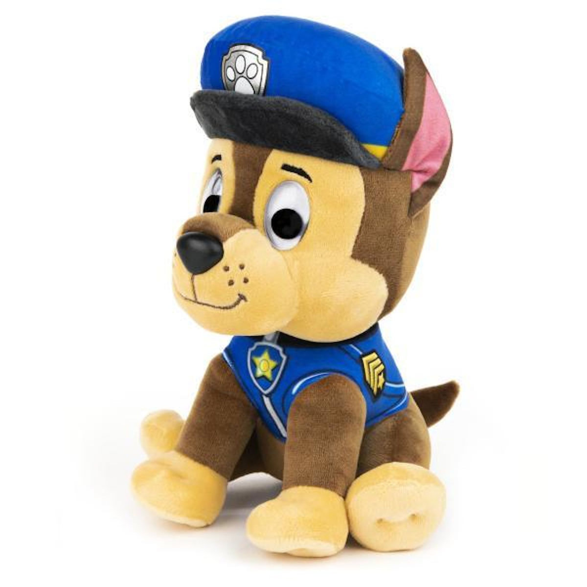 PAW PATROL Peluche Chase la Pat' Patrouille - PAW PATROL - 25 cm - Mixte - Marron - Enfant
