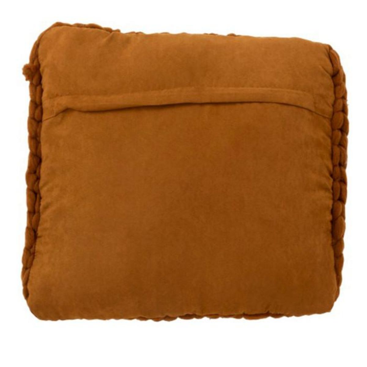 Paris Prix Coussin Carré Déco  Tricoté  40x40cm Orange