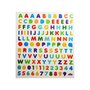  120 Autocollants - Alphabet & Chiffres - Multicolores