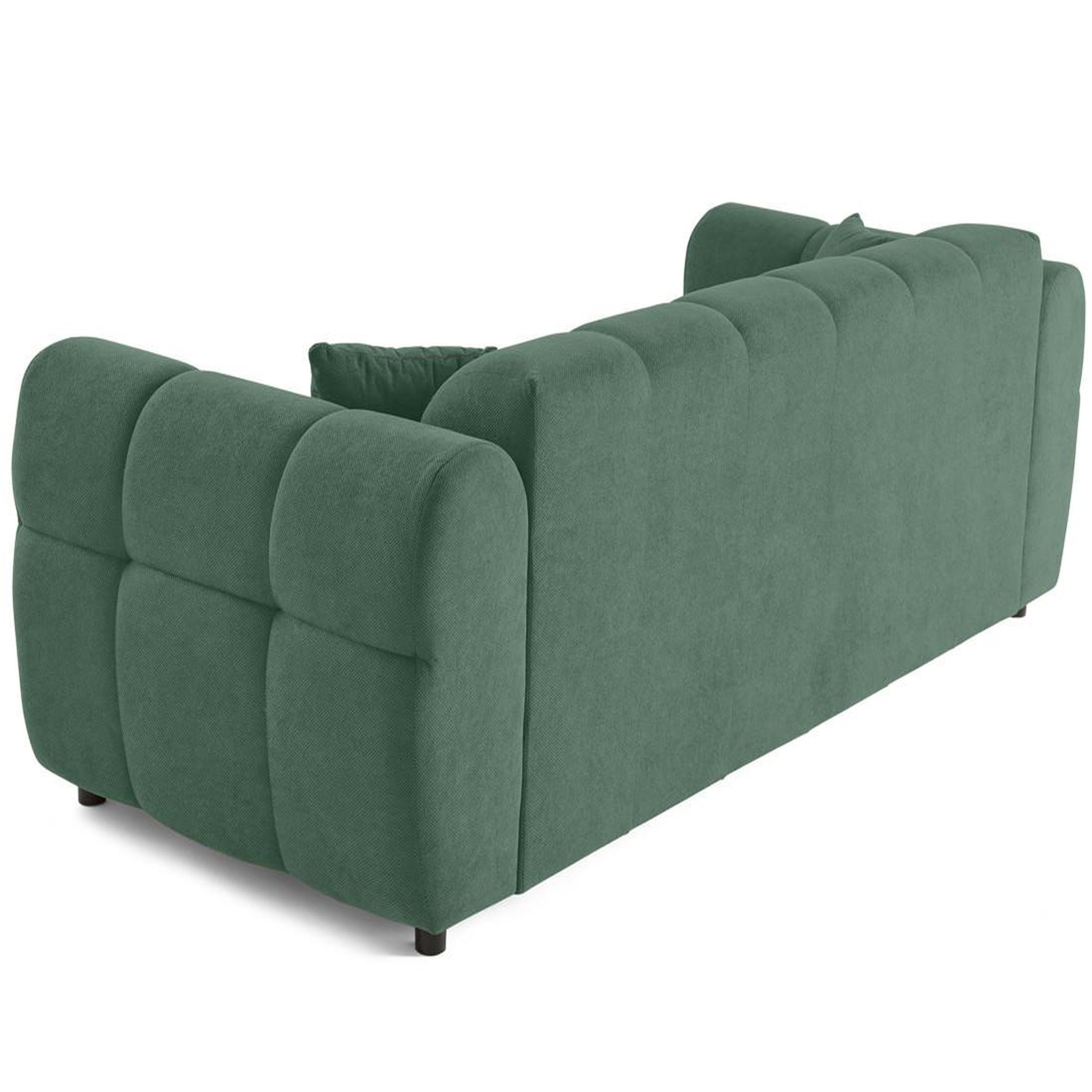 Voir la diapositive 6 : BEST MOBILIER Ray - canapé droit 3 places en tissu texturé