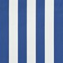 VIDAXL Auvent retractable 350x150 cm Bleu et blanc