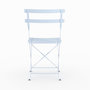 Voir la diapositive 3 : Rendez vous déco Lot de 2 chaises de jardin en métal bleu pastel, pliantes-Toba