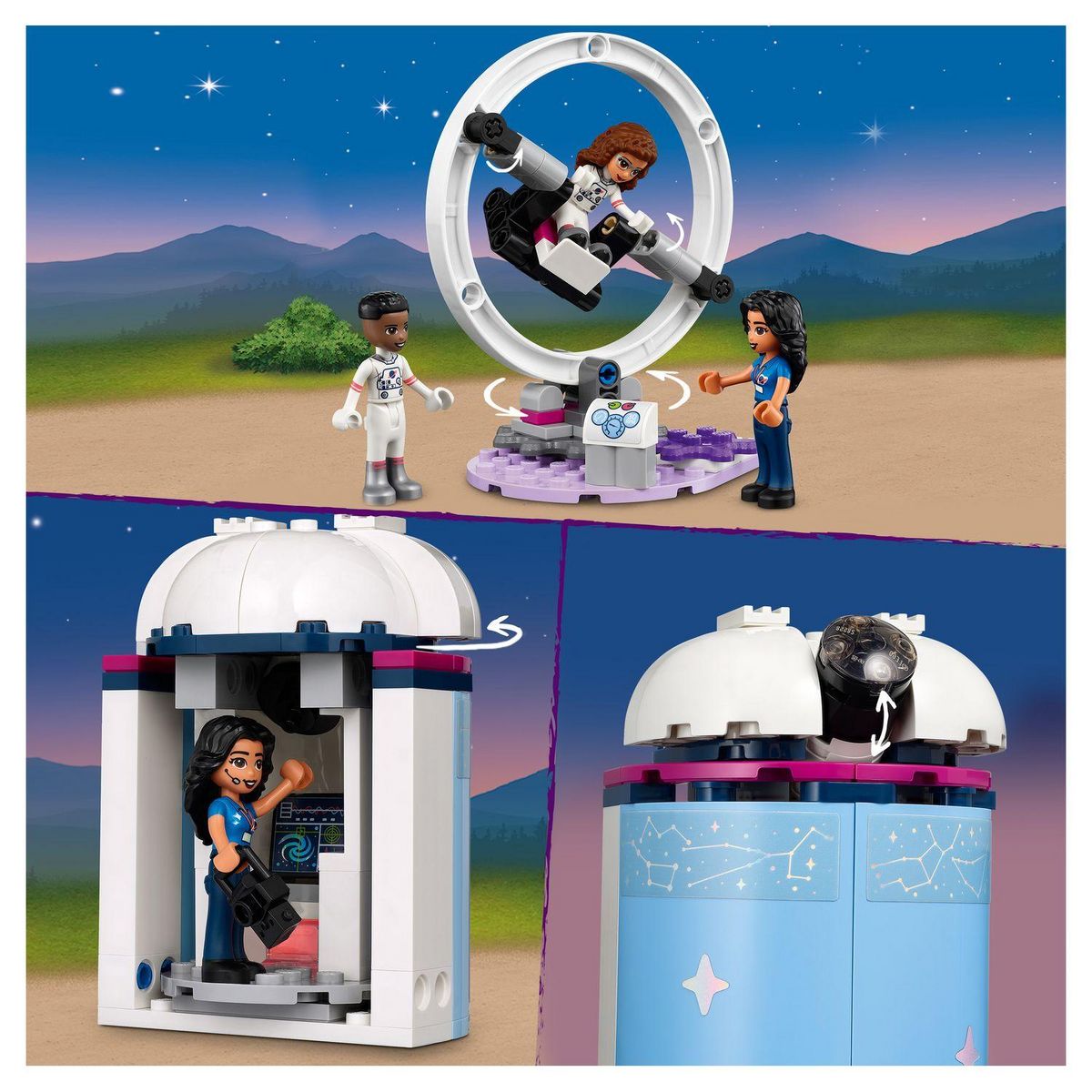 LEGO Friends 41713 L&rsquo;Académie de l&rsquo;Espace d&rsquo;Olivia Jouet Éducatif sur l'Espace, Navette