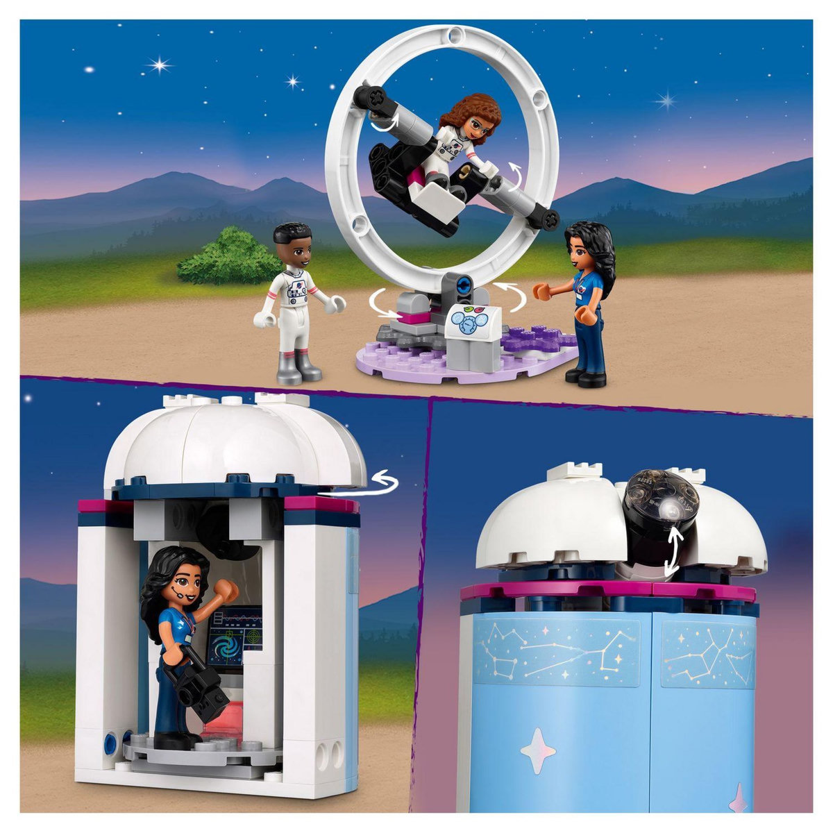 LEGO Friends 41713 L&rsquo;Académie de l&rsquo;Espace d&rsquo;Olivia Jouet Éducatif sur l'Espace, Navette
