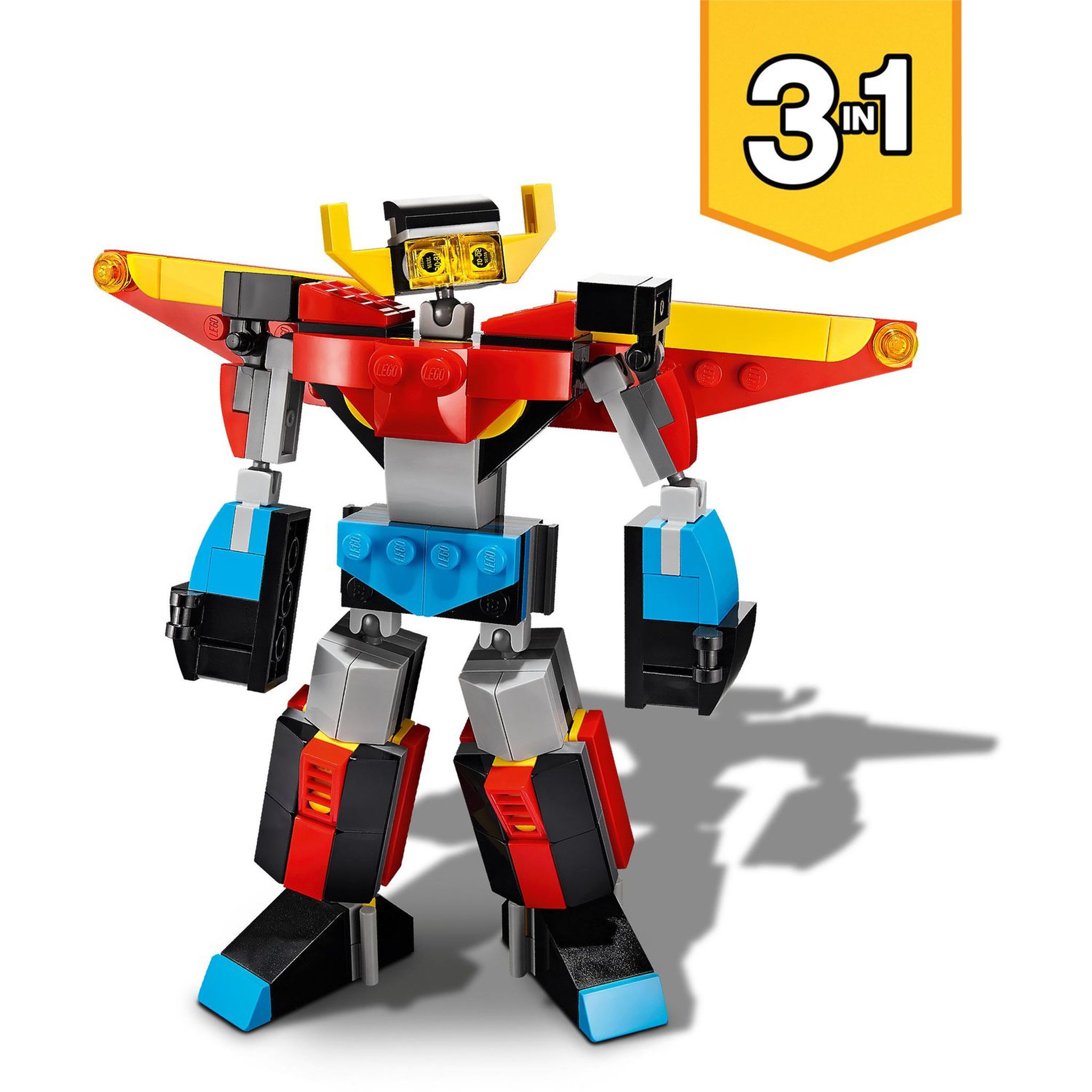 Voir la diapositive 4 : LEGO Creator 31124 - Le Super Robot 
