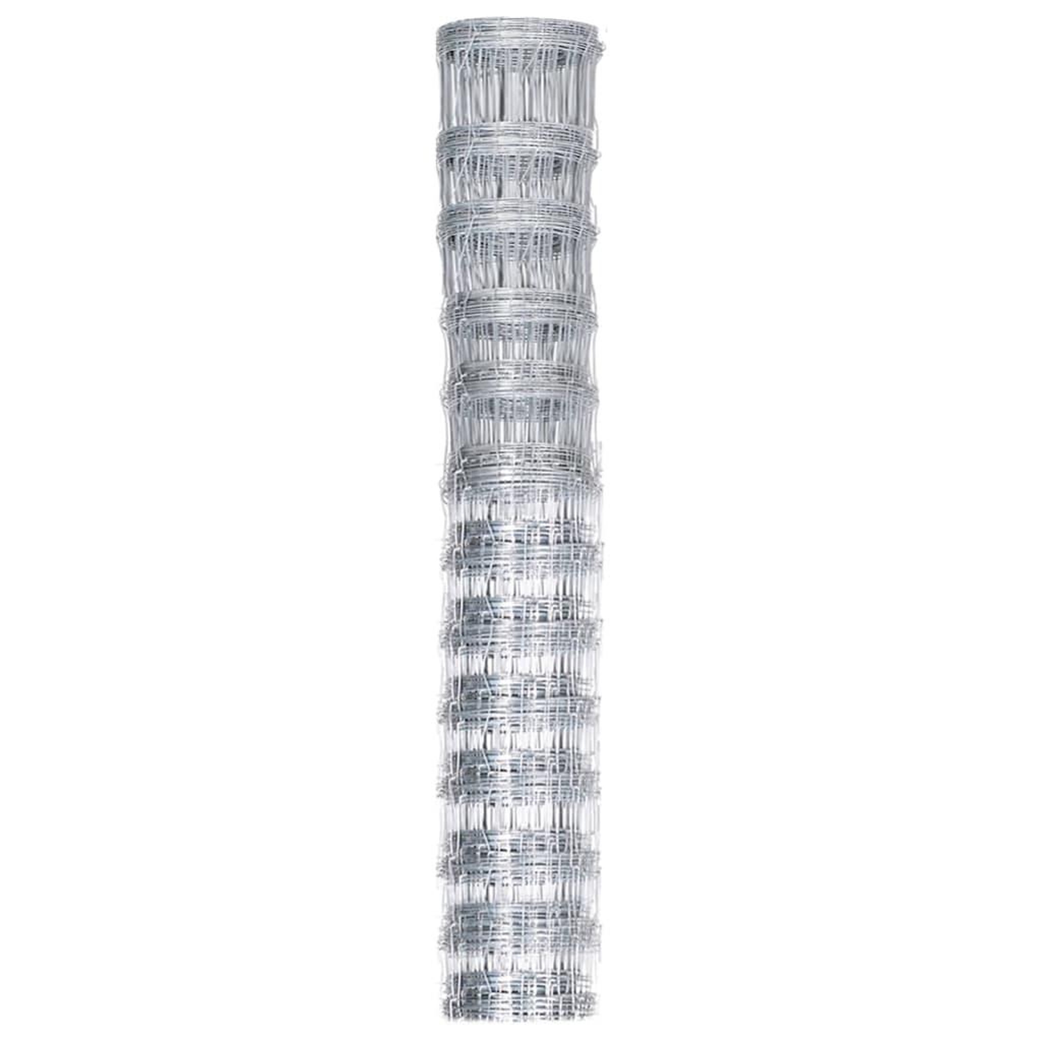 Voir la diapositive 2 : VIDAXL Cloture de jardin Acier galvanise 50x1,25 m Argente