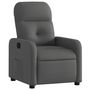 Voir la diapositive 2 : VIDAXL Fauteuil inclinable Gris fonce Tissu
