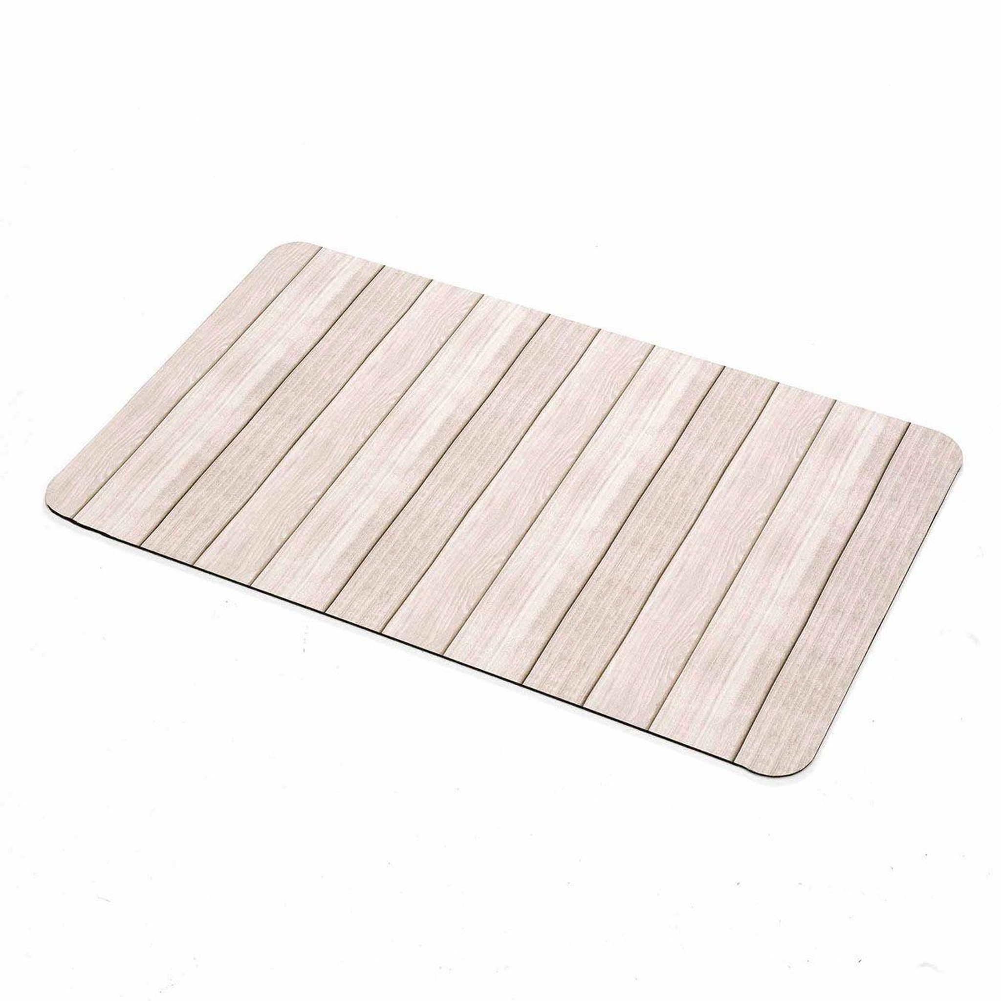 Voir la diapositive 4 : Douceur d'Intérieur Tapis de bain imprimé  calista  50x80cm naturel