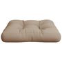 Voir la diapositive 5 : VIDAXL Coussin de palette taupe 60x60x12 cm tissu