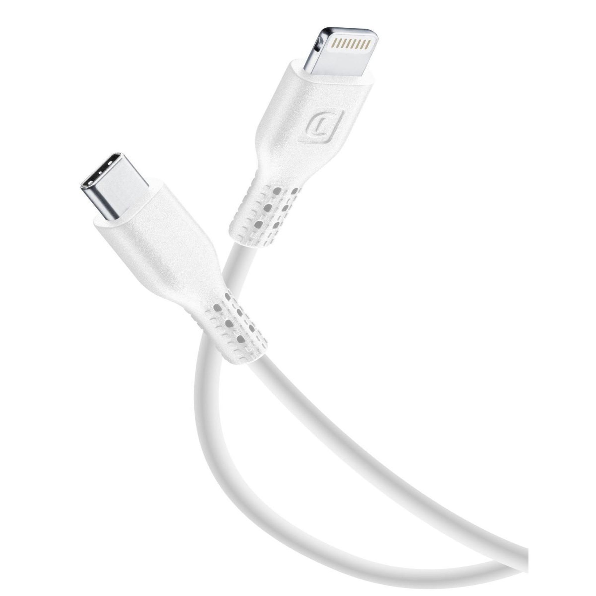 CELLULAR LINE Cellularline power cable for tablet 200cm - usb-c to lightning