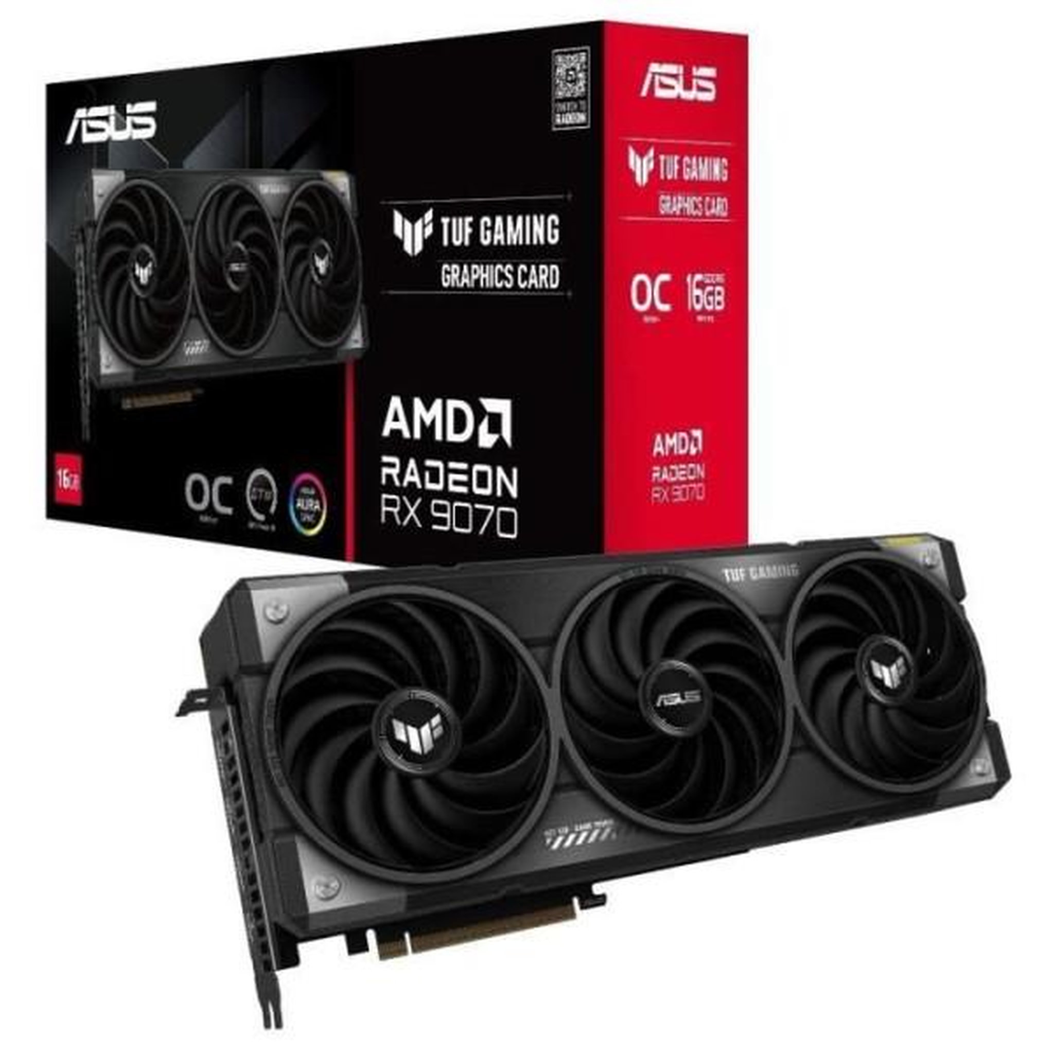 Voir la diapositive 2 : ASUS Carte graphique - asus - tuf-rx9070-o16g-gaming