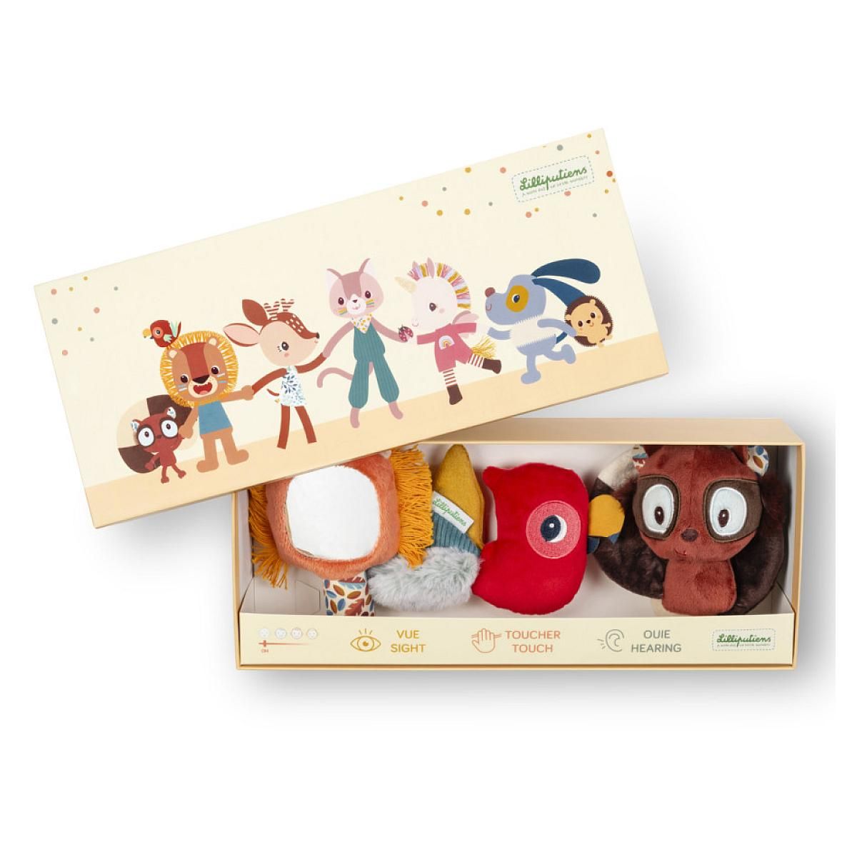 LILLIPUTIENS Set de découvertes sensorielles Jack le lion