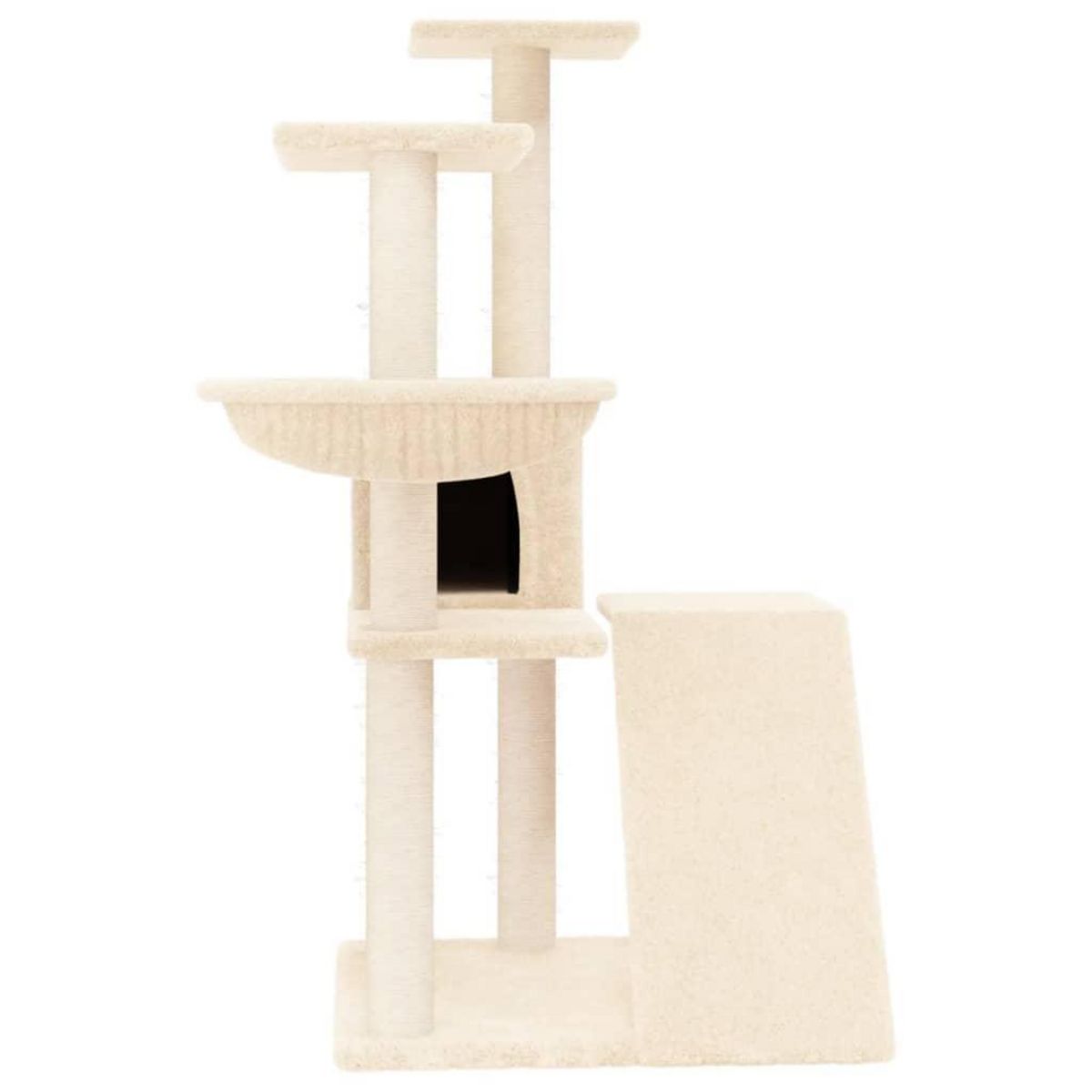 VIDAXL Arbre a chat avec griffoirs en sisal Creme 94 cm