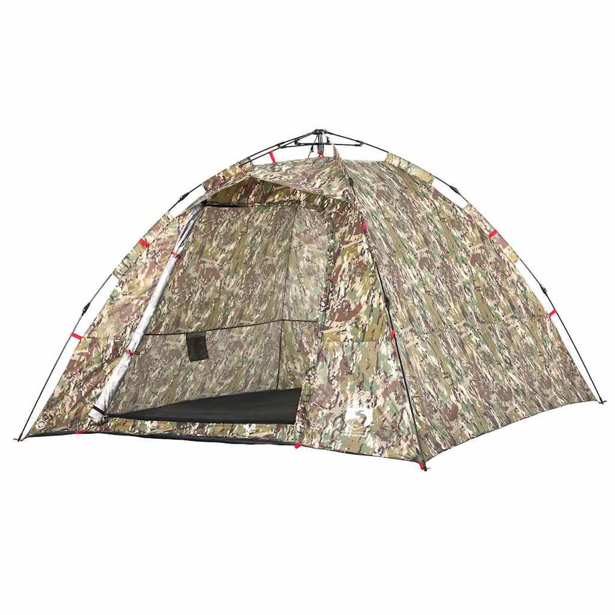 Voir la diapositive 4 : VIDAXL Tente de peche 4 personnes camouflage liberation rapide