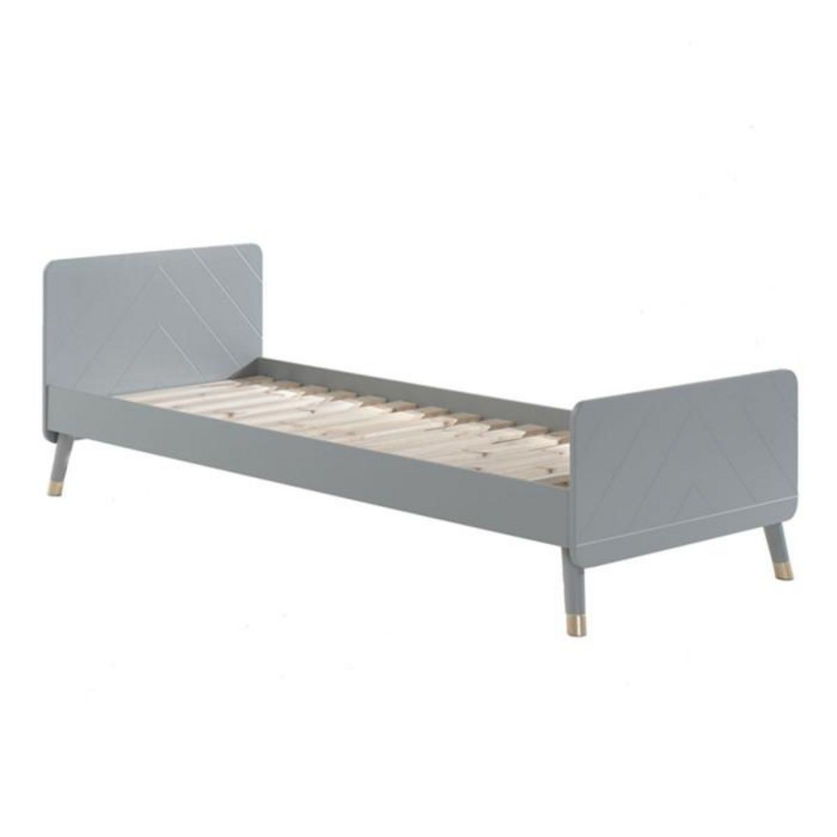 Paris Prix Pack - Lit Enfant & Chevet  Billy  90x200cm Gris