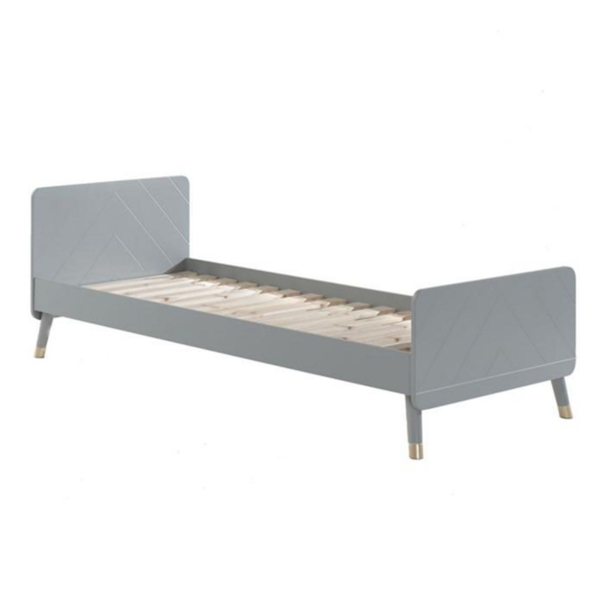 Paris Prix Pack - Lit Enfant & Chevet  Billy  90x200cm Gris