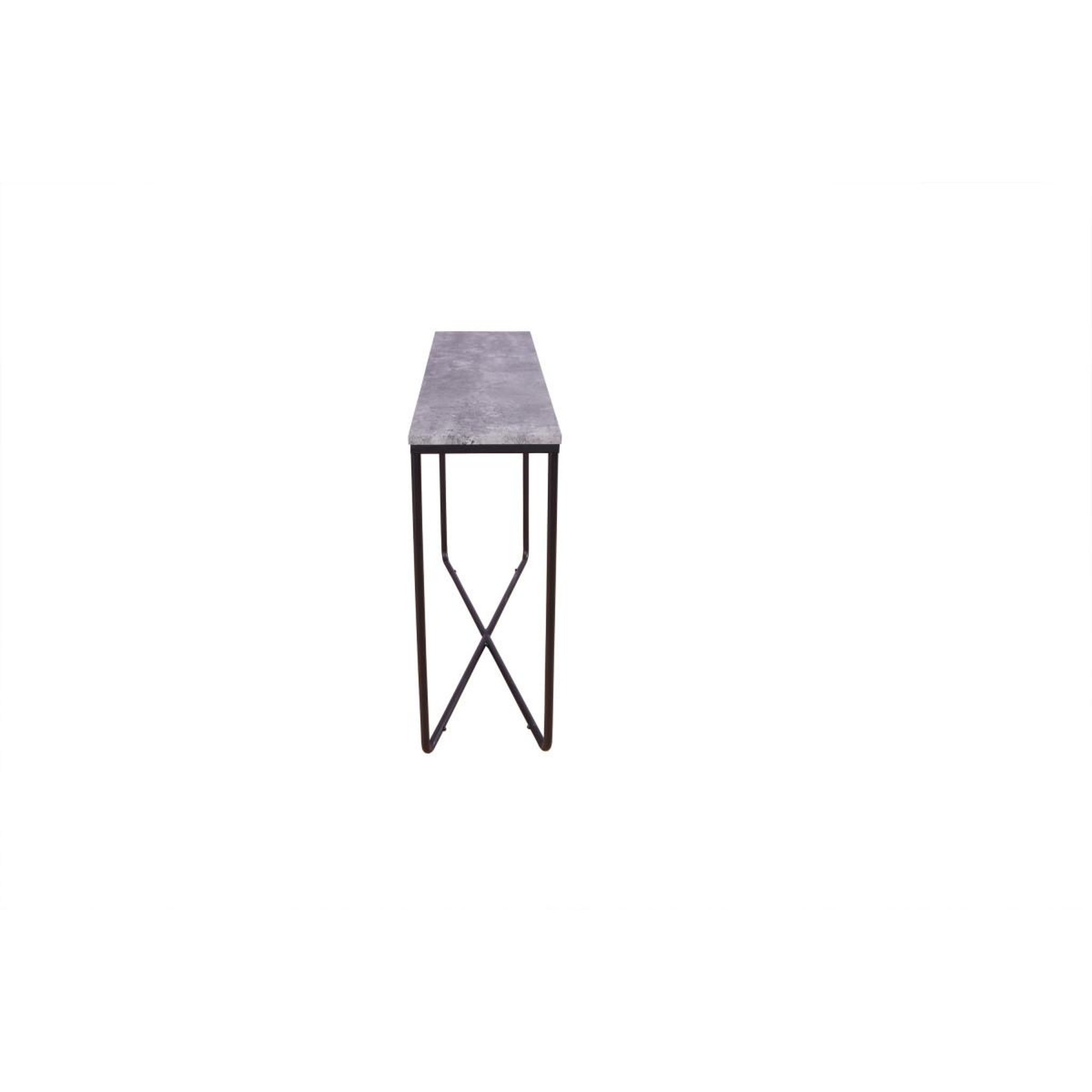 Voir la diapositive 3 : Paris Prix Console design  palace  110cm gris foncé & noir