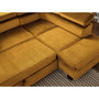 Voir la diapositive 6 : LISA DESIGN Nairobi - canapé d'angle convertible - en velours - 5 places - avec têtières - droit
