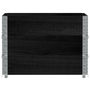 Voir la diapositive 3 : VIDAXL Jardiniere noir 80x60 cm bois massif de pin