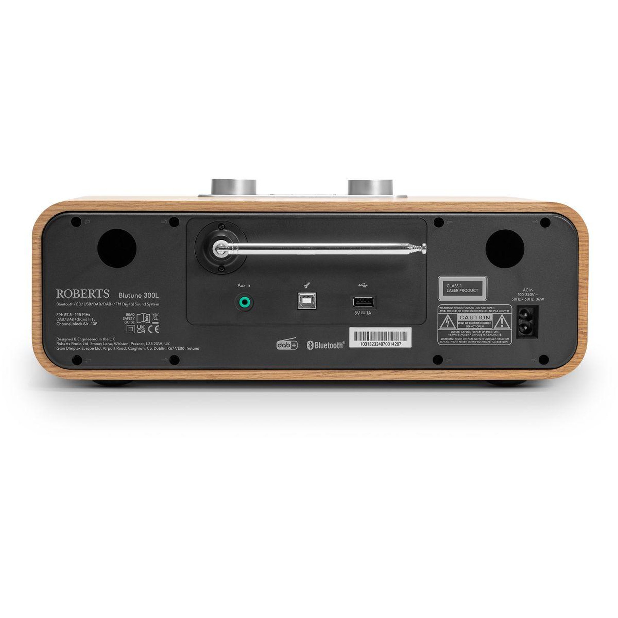 Voir la diapositive 5 : ROBERTS Radio DAB BLUTUNE 300LE BOIS CERISIER