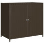 Voir la diapositive 2 : VIDAXL Armoire de rangement de jardin marron 83x45x76cm résine tressée
