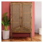 Voir la diapositive 2 : Rendez vous déco Armoire en cannage et bois 2 portes-Tiki