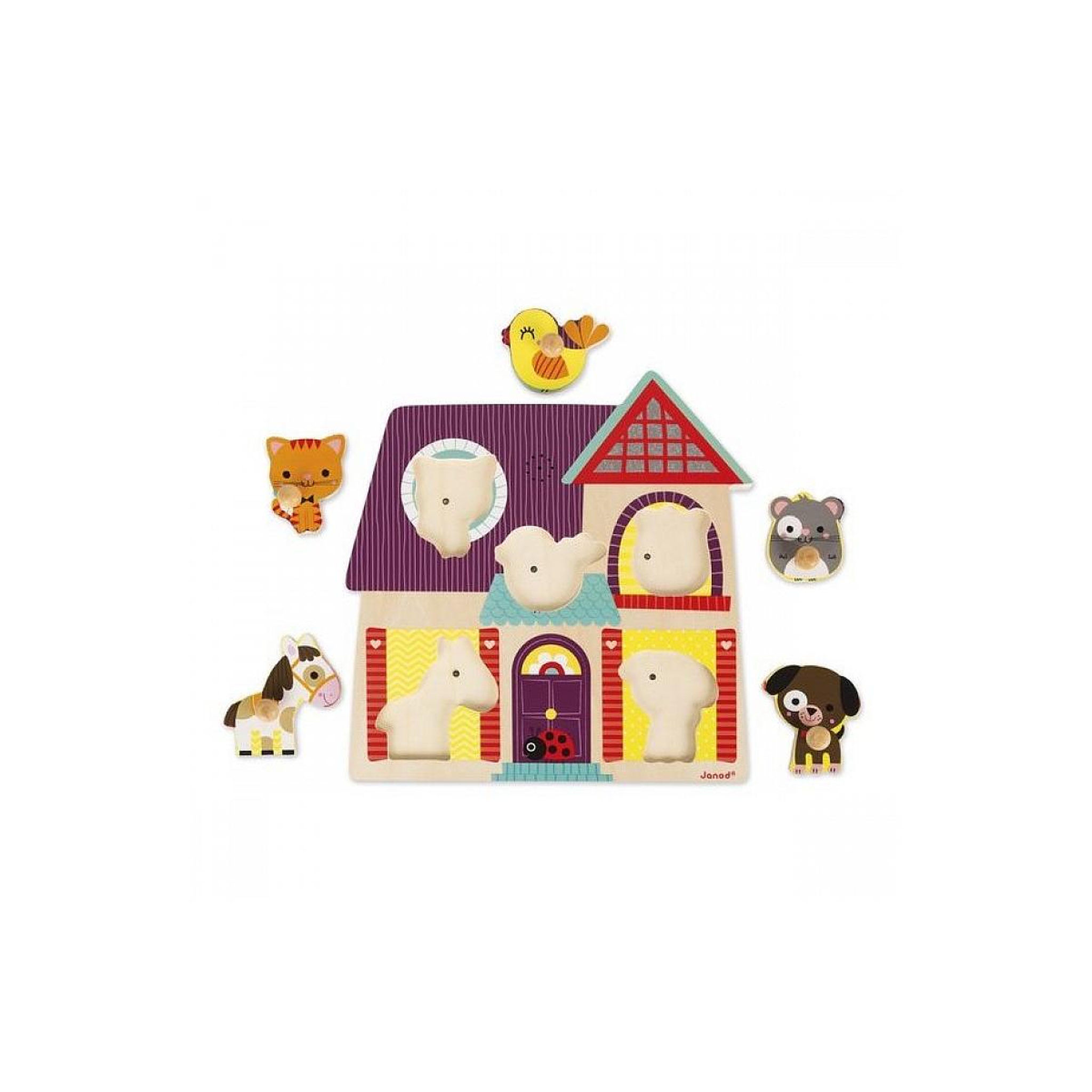 JANOD Puzzle musical mes petits compagnons