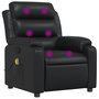 Voir la diapositive 2 : VIDAXL Fauteuil de massage inclinable Noir Similicuir