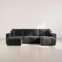 Voir la diapositive 5 : BEST MOBILIER Nicole - canapé panoramique en u 7 places convertible avec coffre en tissu