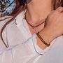 Voir la diapositive 2 : SLOYA Bracelet Lumia en pierres Oeil de Tigre