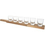 Voir la diapositive 1 : COOK CONCEPT Verre Shooter 6pcs support acacia M8