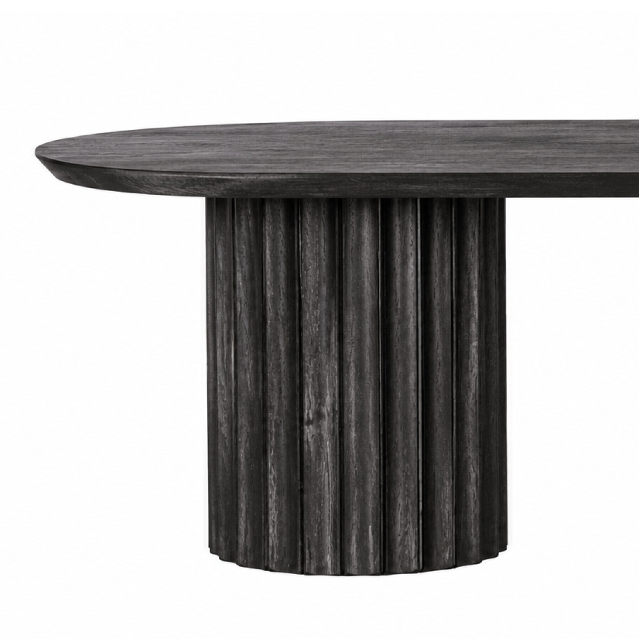 Voir la diapositive 3 : JLC KREATION Table basse en manguier noir, 130 cm mira