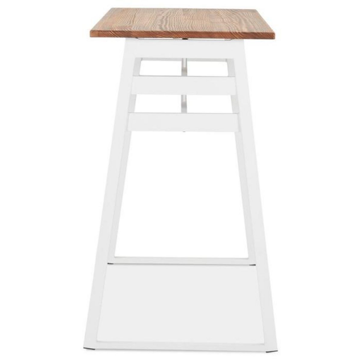 Paris Prix Table de Bar en Bois Design  Javier  150cm Blanc