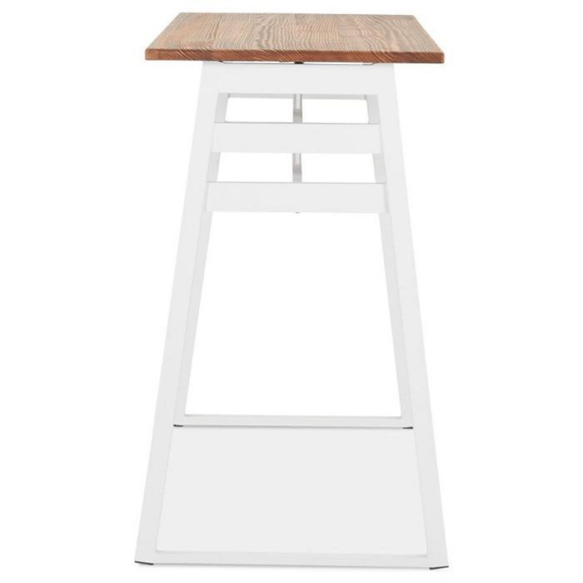 Paris Prix Table de Bar en Bois Design  Javier  150cm Blanc
