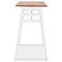 Voir la diapositive 3 : Paris Prix Table de Bar en Bois Design  Javier  150cm Blanc