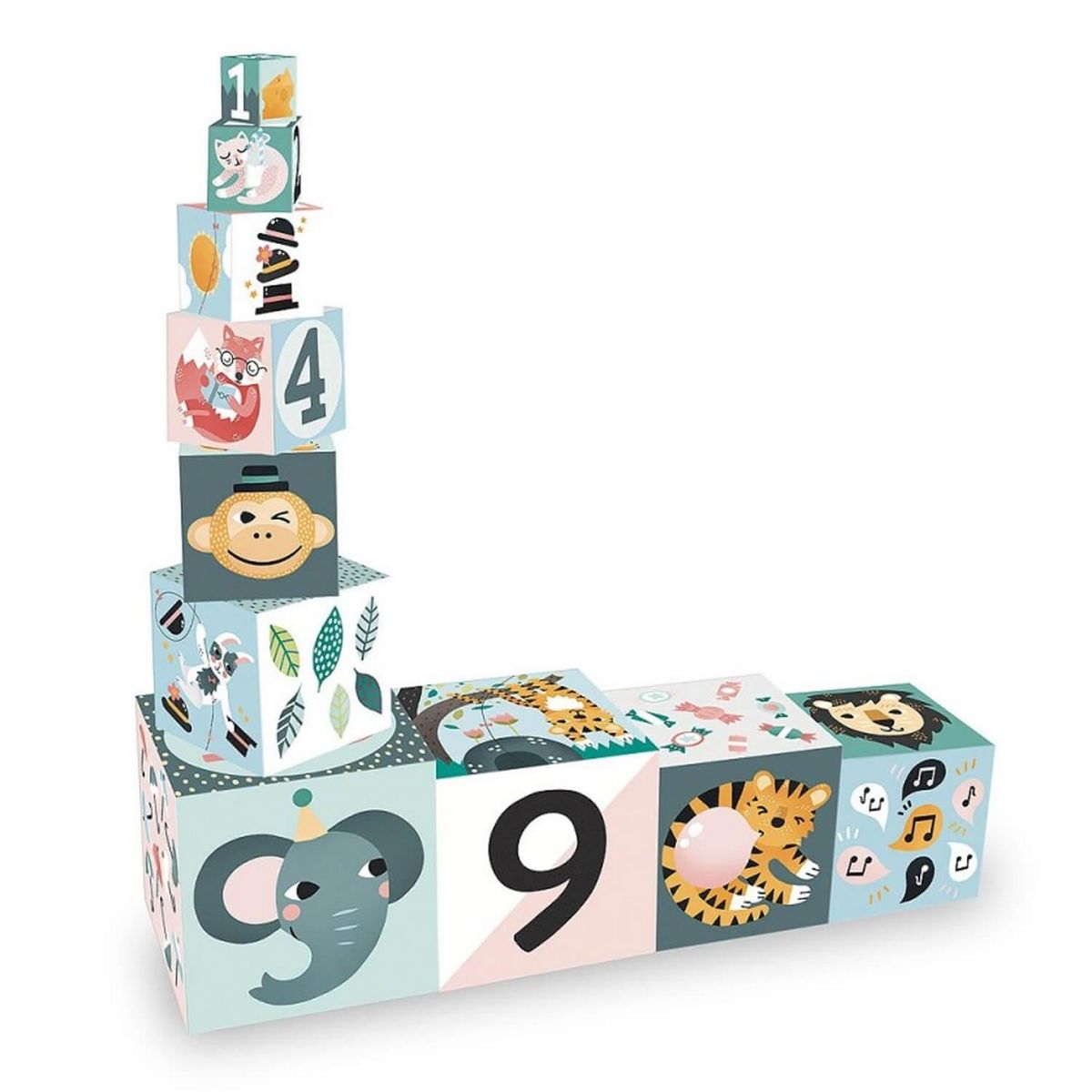 Vilac Cubes gigognes Les animaux, Michelle Carlslund