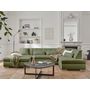 Voir la diapositive 4 : LISA DESIGN Vermont - canapé panoramique d'angle droit - 7 places - convertible - en tissu
