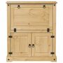 Voir la diapositive 4 : VIDAXL Armoire à vin Corona 97x45x114 cm bois de pin massif