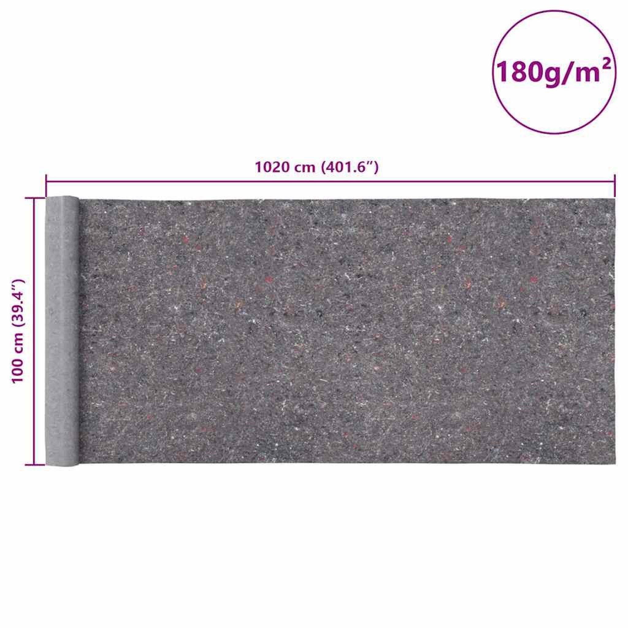 Voir la diapositive 6 : VIDAXL Polaires de peintre antiderapantes 2 pcs 1020 cm 180 g/m² gris