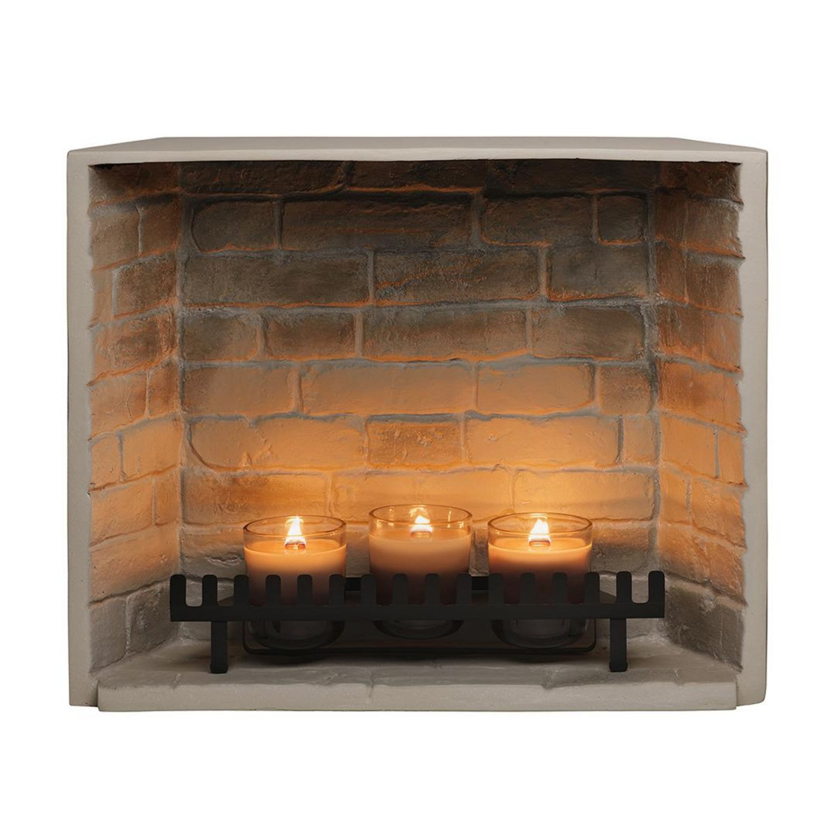CENTRALE BRICO Cheminée électrique encastrable à bougies parfumées - ZenFlame -