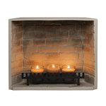 CENTRALE BRICO Cheminée électrique encastrable à bougies parfumées - ZenFlame -