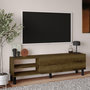 Voir la diapositive 3 : Habitat et Jardin Meuble TV en bois  River  - 150 x 31.4 x 48.2 cm - Noyer Antique