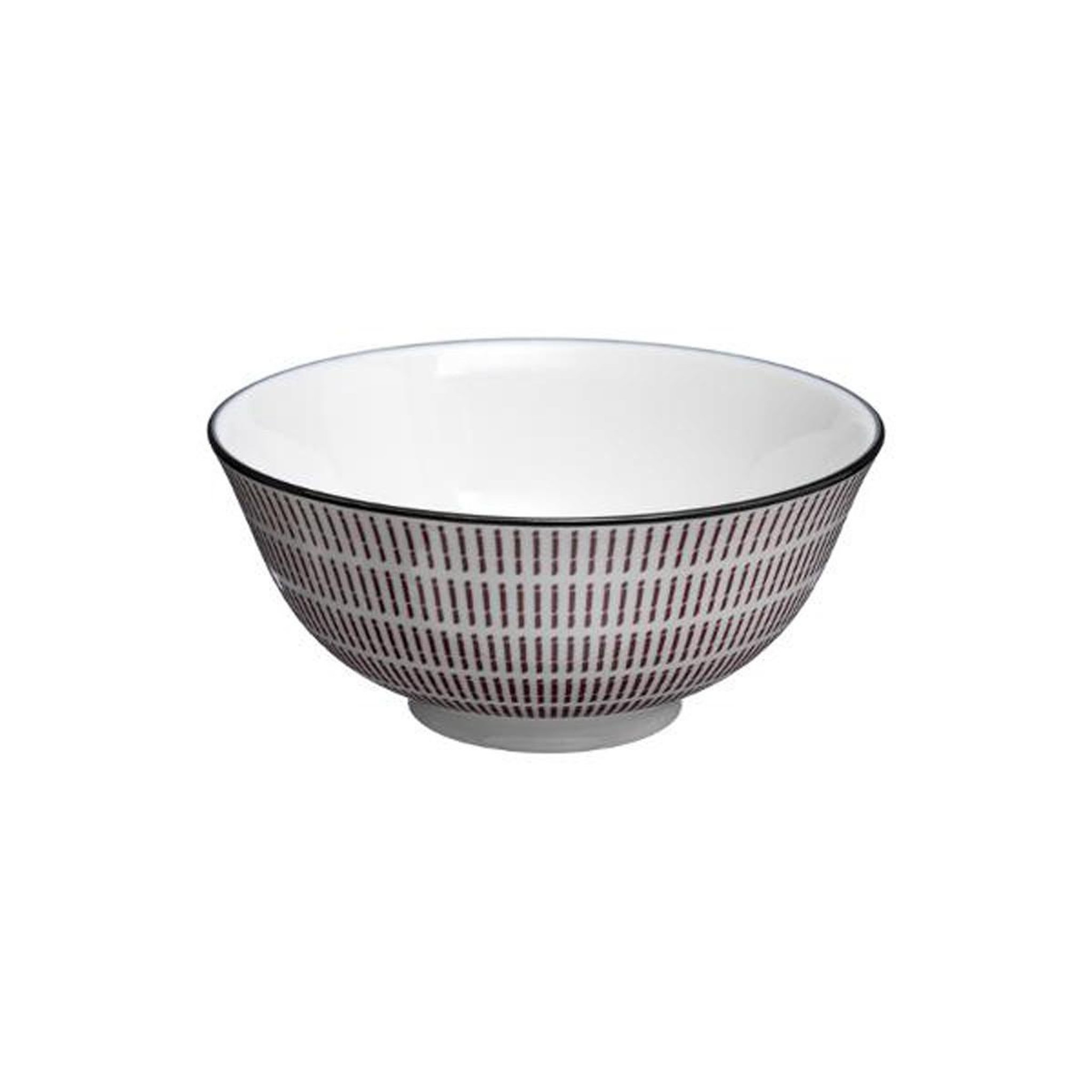 Voir la diapositive 2 : SECRET DE GOURMET Lot de 6 bols porcelaine  lunis  15cm rouge