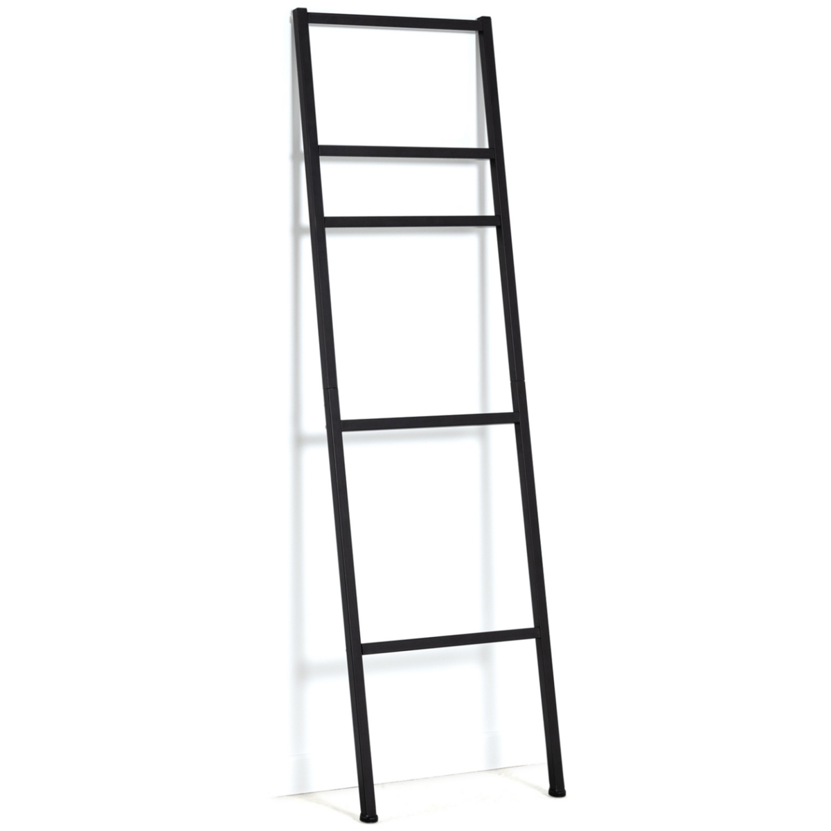 ID MARKET Porte-serviettes échelle 5 niveaux DALLAS métal noir design industriel